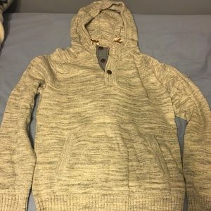 H&M Heather Grey Hooded Sweater